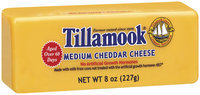 Tillamook Medium Cheddar Cheese 8 Oz Chunk