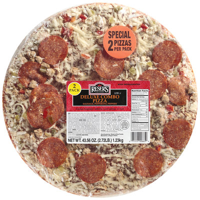 Reser's Fine Foods Deluxe Combo 2 Pack Pizza 43.56 Oz Wrapper