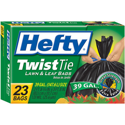 Hefty® 39 Gallon Lawn & Leaf Twist Tie Bags 23 ct. Box