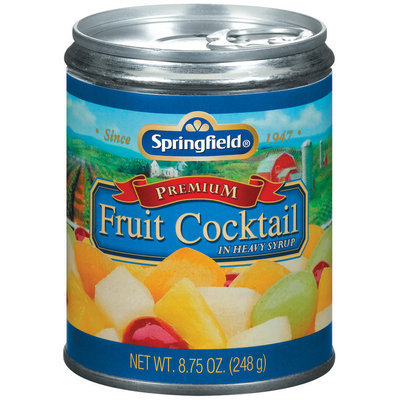 Springfield Premium In Heavy Syrup Fruit Cocktail 8.75 Oz Can
