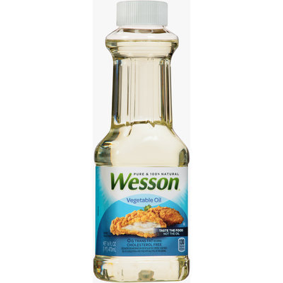 Wesson® Pure 100% Natural Vegetable Oil 16 fl. oz. Bottle