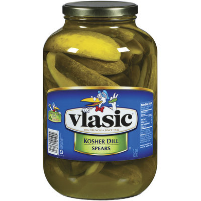 Vlasic Kosher Dill Spears Fresh Pack Pickles 1 Gal Jar
