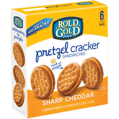 Rold Gold® Sharp Cheddar Pretzel Cracker Sandwiches 6-0.66 oz. Packs