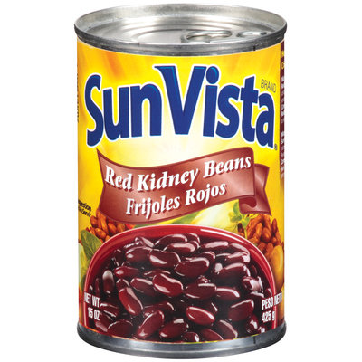 Sun-Vista Red Frijoles Rojos Kidney Beans 15 Oz Pull-Top Can