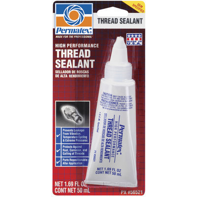 Permatex® High Performance 56521 Carded Thread Sealant 1.69 Fl Oz Peg