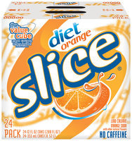 Diet Slice® Orange Soda 24 Pack 12 fl. oz. Cans