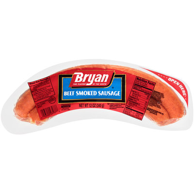 Bryan® Beef Smoked Sausage 12 oz. Wrapper