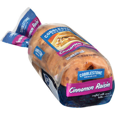 Cobblestone Bread Co.™ Cinnamon Raisin Bagels 20 oz. Bag