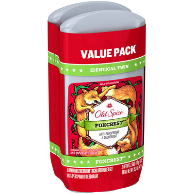 Wild Collection Old Spice Wild Collection Foxcrest Invisible Solid Twin Pack 5.2 Oz