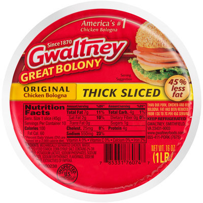 Gwaltney® Original Chicken Thick Sliced Bologna