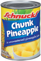 Schnucks In Unsweetened Pineapple Juice Chunk Pineapple 20 Oz Can