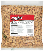 Fisher® Roasted Salted Whole Cashews 32 oz. Bag
