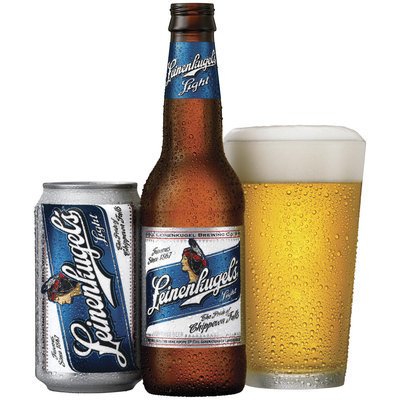 Leinenkugel's Light Can Bottle W/Pour Beer