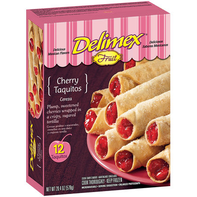 Delimex Fruit Taquitos Cherry 20.4 Oz Box