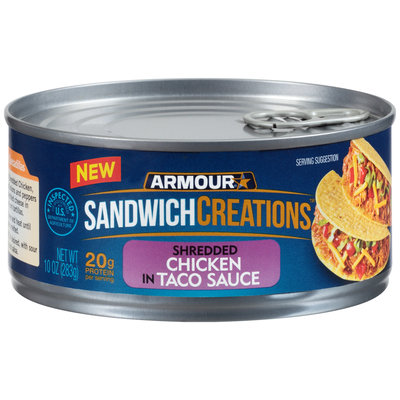 Armour® Sandwich Creations™ Shredded Chicken in Taco Sauce 10 oz. Can