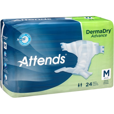DDA20 Attends® DermaDry™ Advance Medium Briefs, 24 count
