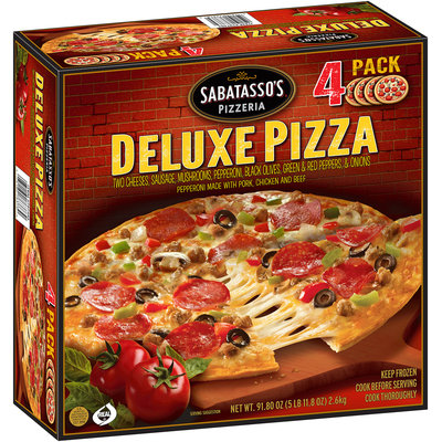 Sabatasso's® Pizzeria Deluxe Pizza 4 ct Box
