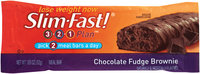 SlimFast 3.2.1 Plan Chocolate Fudge Brownie Meal Bars