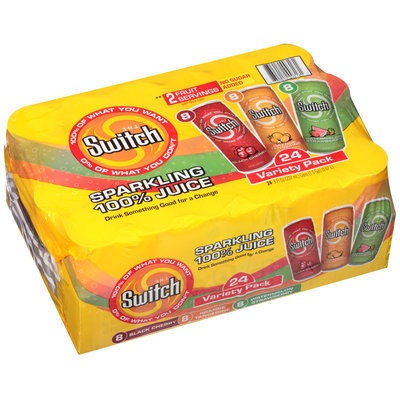 The Switch® Sparkling 100% Juice Variety Pack 24-8 fl. oz. Cans