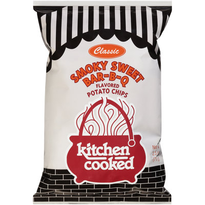 Kitchen Cooked Classic Smoky Sweet Bar-B-Q Flavored Potato Chips 2.5 oz. Bag