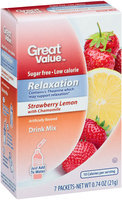 Great Value™ Relaxation Strawberry Lemon with Chamomile Drink Mix 7 ct Box