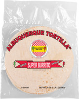 Albuquerque Tortilla™ Super Burrito Flour Tortillas 34 oz Bag