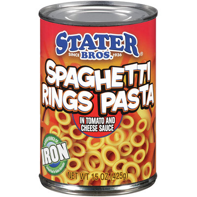 Stater Bros.® Spaghetti Rings Pasta in Tomato and Cheese Sauce 15 oz