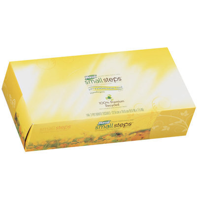 Small Steps® Soft & Strong 2 Ply White Hypoallergenic Facial Tissue 144 Ct Box