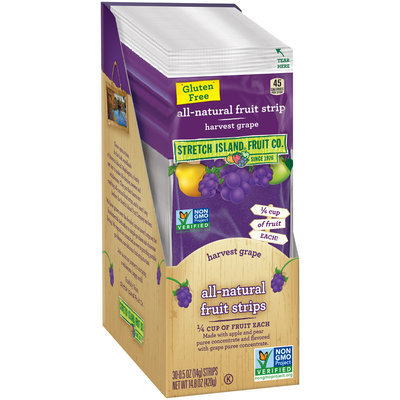 Stretch Island® Harvest Grape All-Natural Fruit Strips 30 ct Box