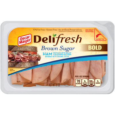 Oscar Mayer Deli Fresh Brown Sugar Ham Lunch Meat 8 oz. Tub