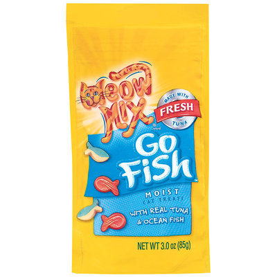 Meow Mix® Go Fish Moist Cat Treats 3 oz. Bag