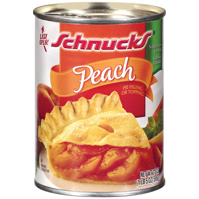 Schnucks Peach Pie Filling Or Topping 21 Oz Can