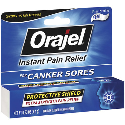 Orajel For Canker Sores Film Forming Gel Oral Pain Reliever .33 Oz Peg