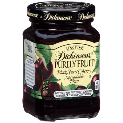 Dickinson's® Purely Fruit® Black Sweet Cherry Spreadable Fruit 9.5 oz. Jar