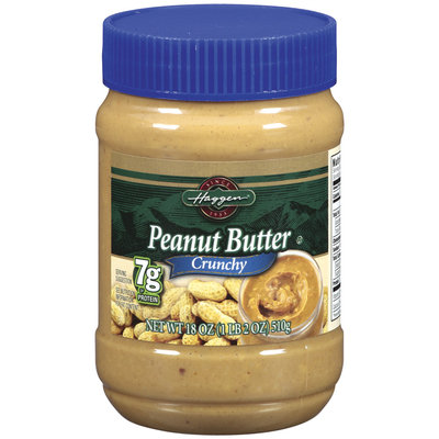 Haggen Crunchy Peanut Butter 18 Oz Plastic Jar