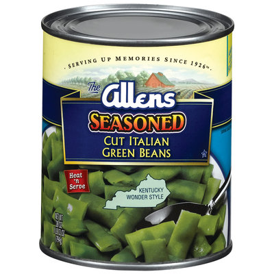 The Allens Cut Italian Seasoned Kentucky Wonder Style Green Beans 28 Oz Can
