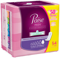 Poise® Pads* Ultimate Absorbency Regular Length Incontinence Pads 54 ct Pack