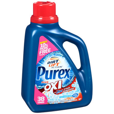 Purex® Dirt Lift Action™ Fresh Morning Burst Laundry Detergent Plus Oxi & Zout® Stain Removers 69.3 fl. oz. Jug