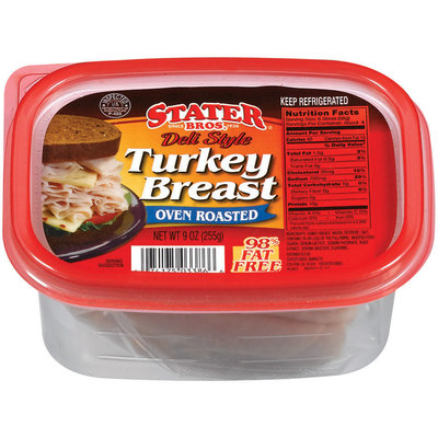 Stater Bros. Deli Style Oven Roasted Turkey Breast 9 Oz Tub