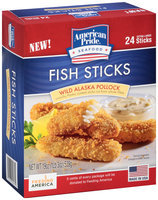 American Pride® Wild Alaska Pollock Fish Sticks 24 ct Box