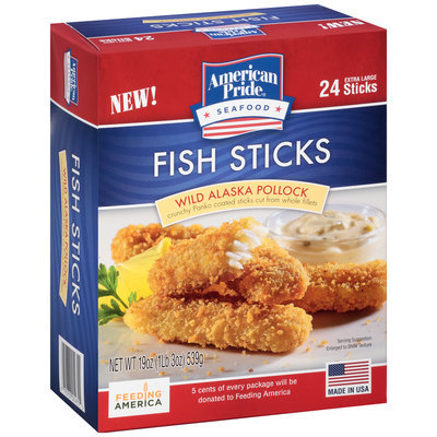 American Pride® Wild Alaska Pollock Fish Sticks 24 ct Box