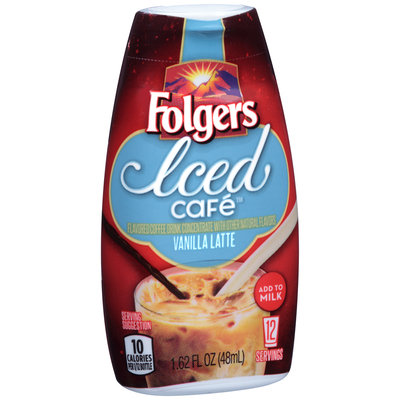 Folgers Iced Cafe™ Vanilla Latte Coffee Drink Concentrate 1.62 fl. oz. Squeeze Bottle