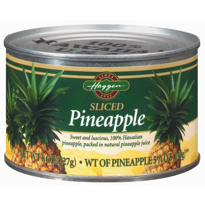 Haggen Sliced Pineapple 5.25 Oz Can