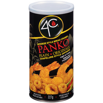 4C® Japanese Style Panko Plain Bread Crumbs 8 oz. Canister
