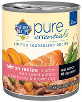 Nature's Recipe® Pure Essentials™ Salmon Recipe in Broth with Sweet Potato, Green Beans & Brown Rice Wet Dog Food Pull-Top Can