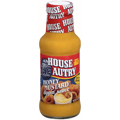 House Autry® Honey Mustard Dippin' Sauce 10.5 oz. Glass Bottle