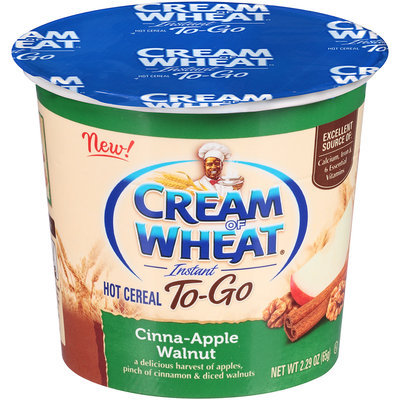 Cream of Wheat® Instant To-Go Cinna-Apple Walnut Hot Cereal 2.29 oz. Cup