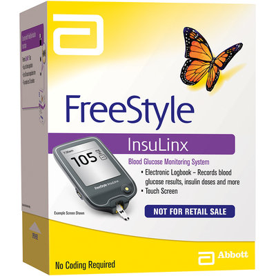 FreeStyle InsuLinx Blood Glucose Monitoring System Kit Not for Retail Sale