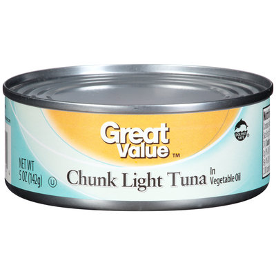 Great Value™ Chunk Light Tuna in Vegetable Oil 5 oz. Can