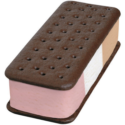 Good Humor Giant Ice Cream Sandwich Neapolitan Single Serve Novelty 6 Oz Wrapper